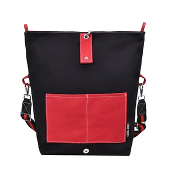

Canvas Brand Large Pocket Casual bucket Women's Handbag Shoulder Handbags Leather Capacity Bags For Women 2019 with wallet purse