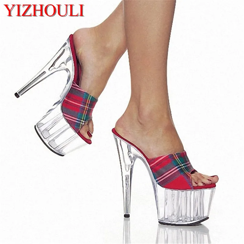 

15 cm high heels for women's shoes Club princess 15 cm high with slipper