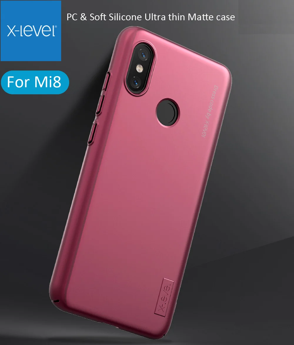 

X-Level Guardian Soft Silicone Cover Case For Xiaomi Mi8 Mi 8 Se X Level Ultra thin Matte TPU Protective