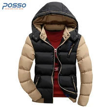 Puffer jacket men winter cotton jacket parka lightweight padded quilted puffer jacket windbreaker coat jacket hoodies