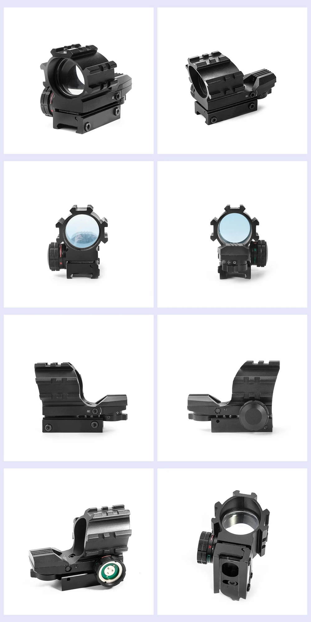 Тактический прицел Red Dot Sight HD112 голографический 4 ретикулы рефлекторный прицел снайперской винтовки для охоты страйкбол пневматические пистолеты
