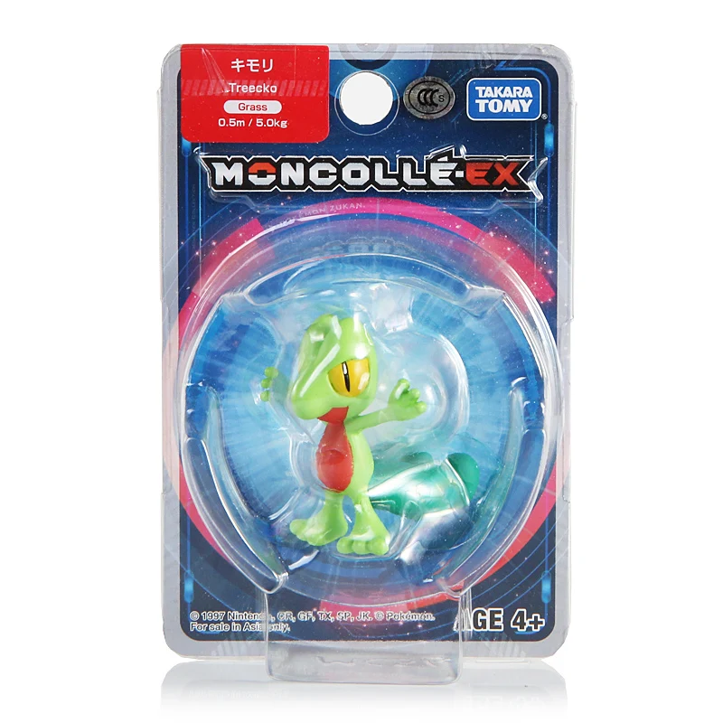 Takara Tomy Pokemon monклей EX Sun Moon 4 см Коллекционная мини игрушка фигурка Treekco Новинка