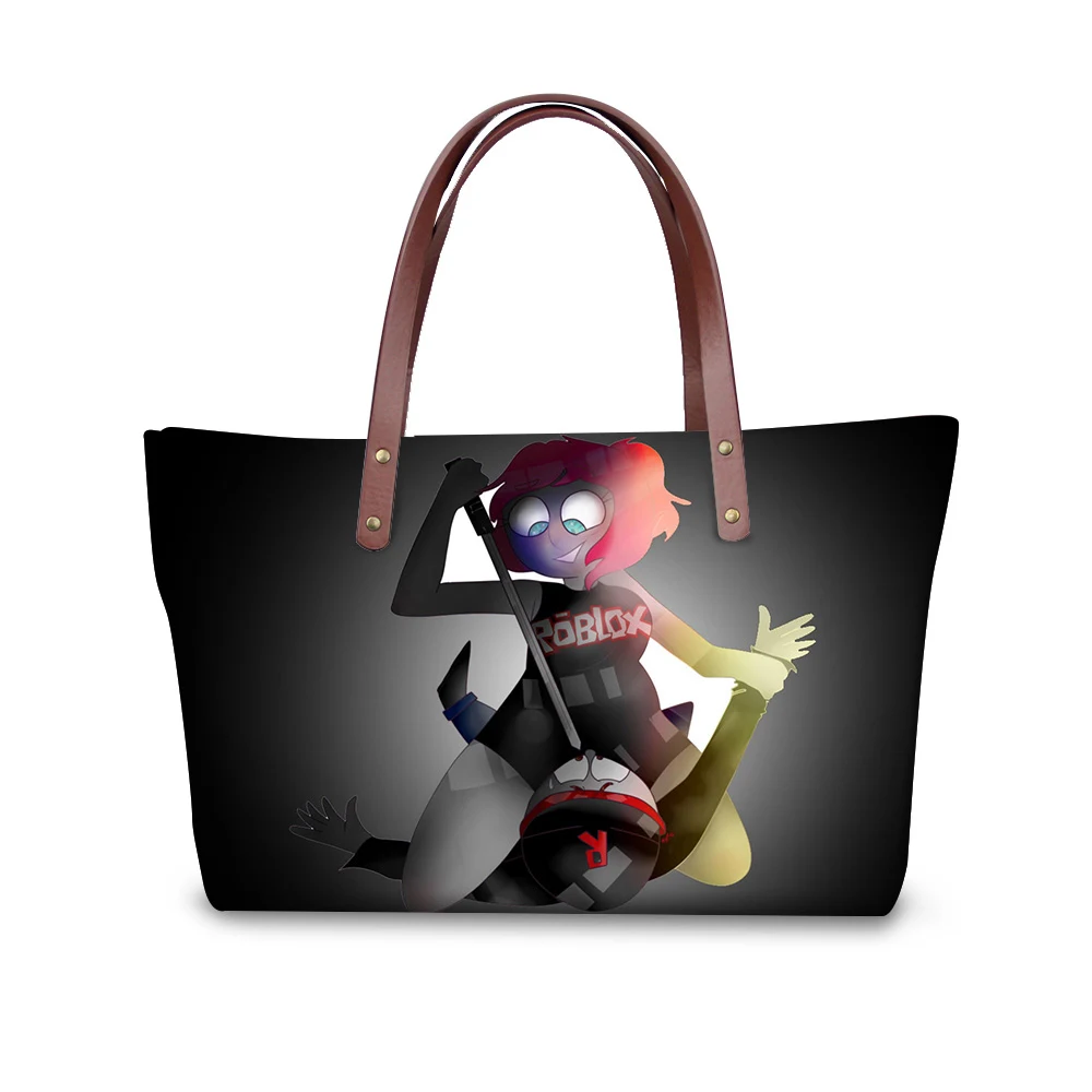

Women's Soft Leather Handbag Roblox Games Women Shoulder Bag Women full makeup bags Casual Tote Bag Women's Fashion Handbags