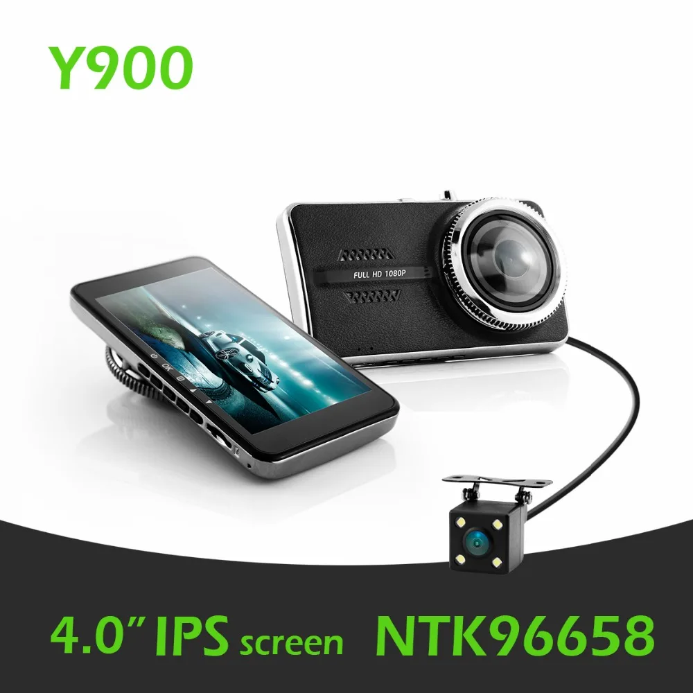 

Y900 Novatek 96658 Dual Lens Car Dash Cam 4.0inch IPS FHD 1080P G-sensor Video Recorder Dashboard Camera BlackBox