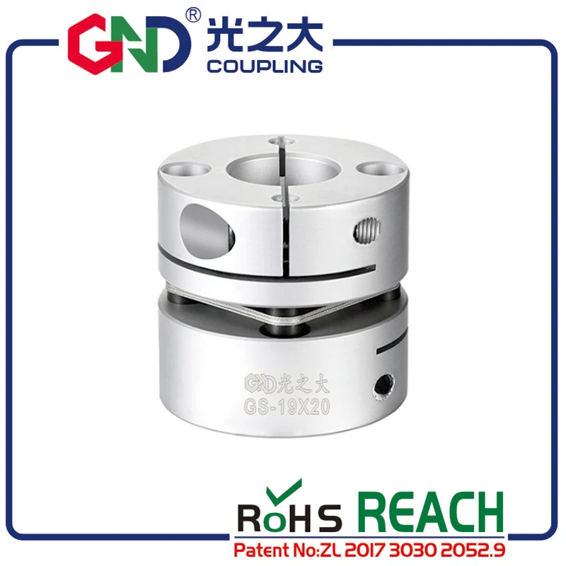 

Flexible shaft coupling cardan GND aluminum D26 L26 single 5 8mm diaphragm clamp for CNC hollow shaft encoder stepmotor connect