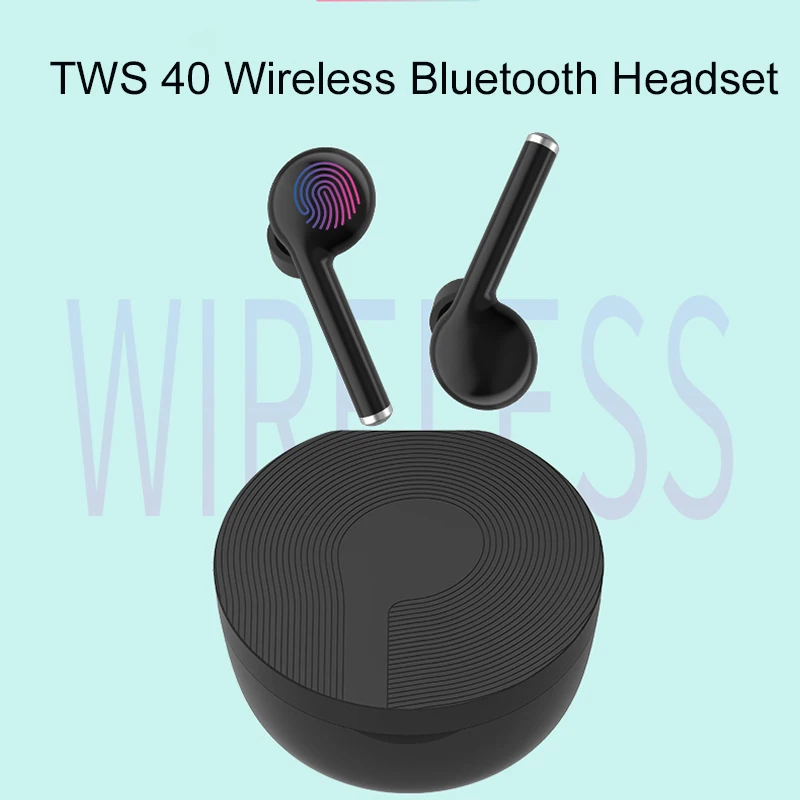 

TWS 40 bluetooth 5.0 wireless earphone in ear earbuds wireless headset Waterproof with microphone handsfree ear buds for phones