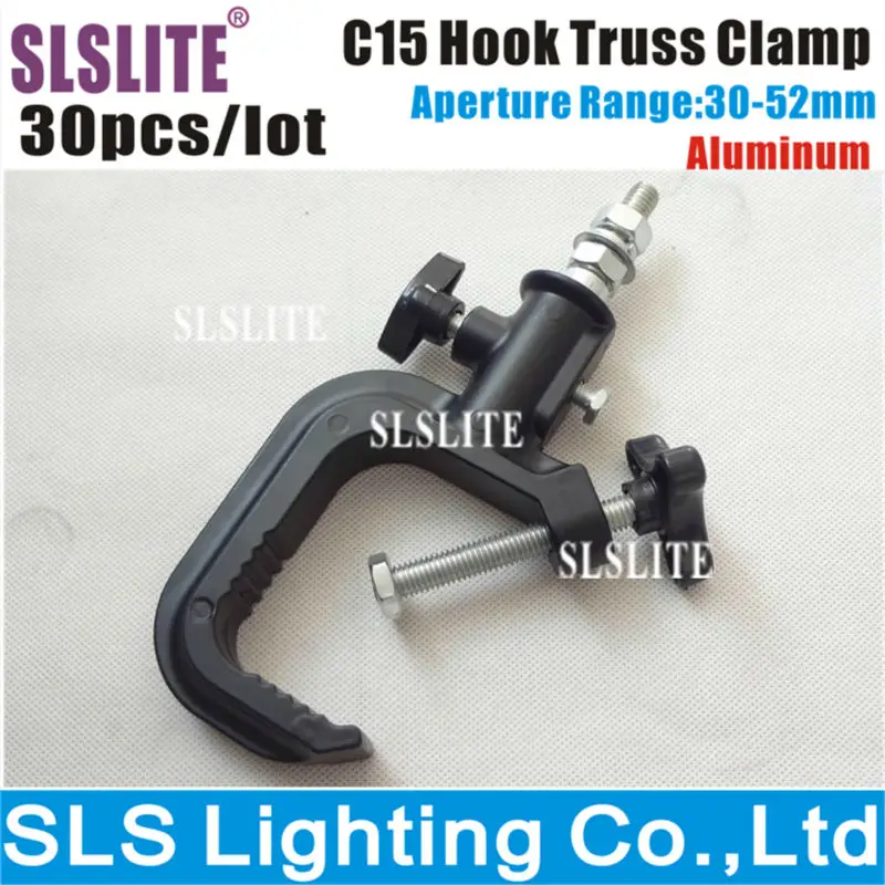 

30 Packing Stage lighting clamps stage 01A lights hook Quick Coupler (aluminium) Polished for Dia. 30~52mm tube Width