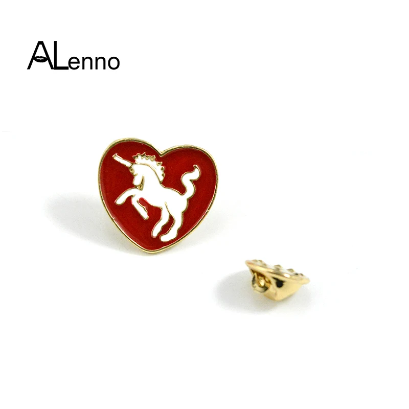 

4pcs/set Enamel Unicorn Cactus Coconut Palm Shell Badges On Backpack Anime Safety Pin Brooches For Women Girl Child Fashion Gift