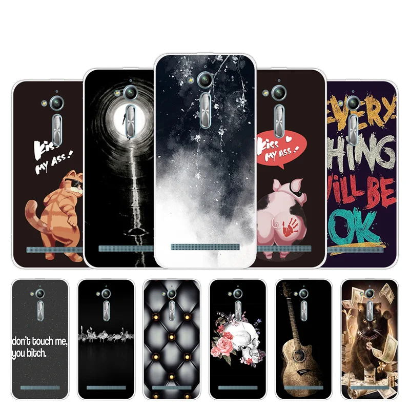Чехол для Asus Zenfone Go ZB500KL ZB500KG мягкие силиконовые чехлы дизайн Kiss 5 0 '' чехол