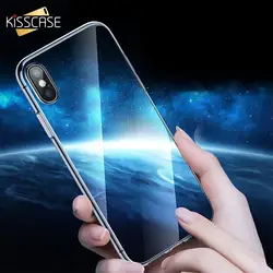 KISSCASE HD мягкий чехол TPU для iPhone 6 6S 7 8 плюс 5 5S Se ультра тонкий прозрачный чехол для iPhone Xs Max X XR телефон Аксессуары чехол на айфон 6 6S 7 8 плюс 5 5S Se