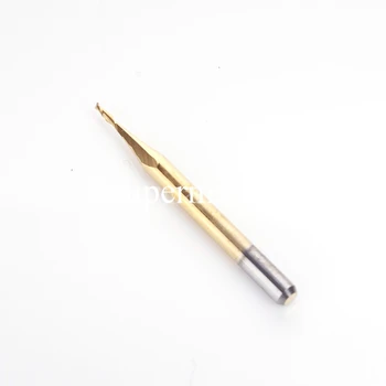 

1x 1/8'' Titanium N2 Coated Carbide CNC Double Two Flute Spiral Bits 1mm x 4mm