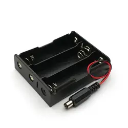 MasterFire 10 шт./лот 18650 Батарея держатель Пластик Батарея держатель для хранения Box чехол для 3 х 18650 с DC5.5 * 2,1 мм Мощность Plug