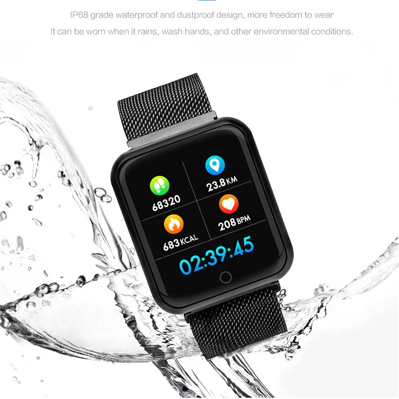 New Fashion Men Smartwatch Message Reminder Smart Watches Waterproof Smart Watch Heart Rate Tracker Sport Watches For Women