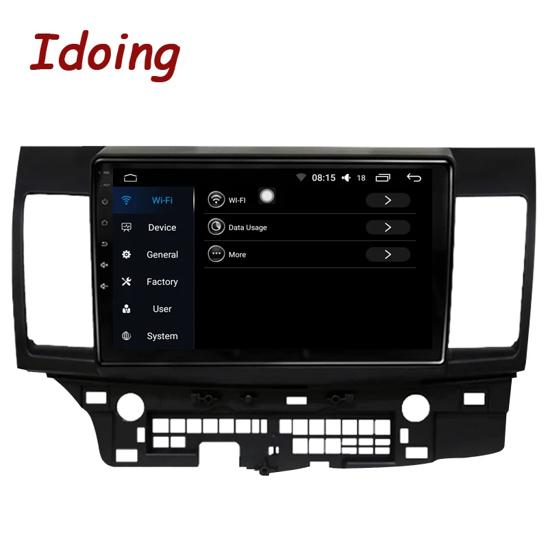 Clearance Idoing 10.2"4G+64G 8 Core Car Android 8.0 Radio Multimedia Player Fit Mitsubishi Lancer 2010-2016 2.5D IPS GPS Navigation PX5 TV 3