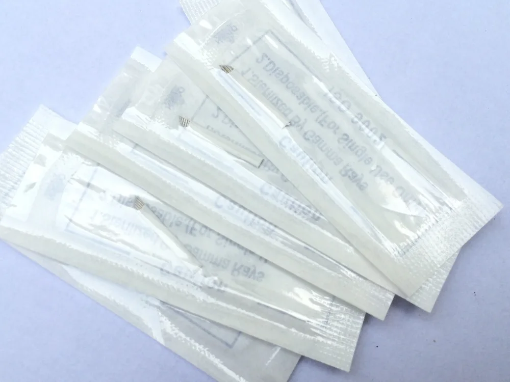 50pcs 9 Pin Permanent Eyebrow Makeup Blades Tattoo Manual Needle For Microblading Pen Machine 3D Eyebrow