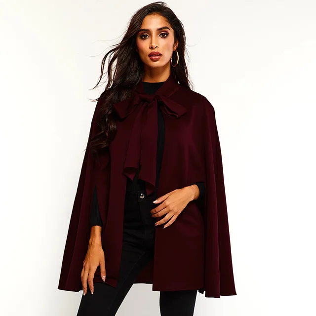 Vintage Suede Cape Women Spring Autumn 