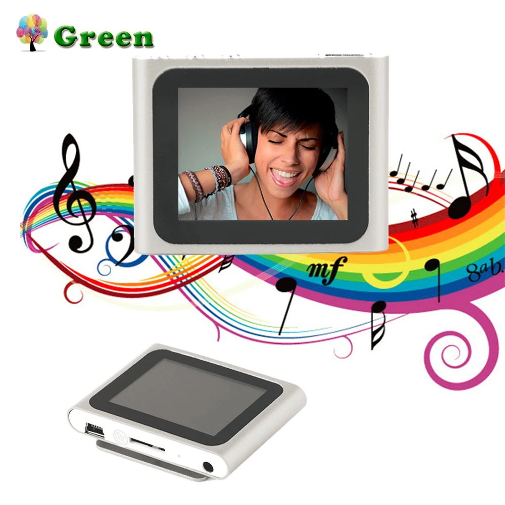 

Portable Size 1.8 Inch LCD Screen Display 6th Generation Music Media Video Movie FM Radio MP4 Player Easy Carry