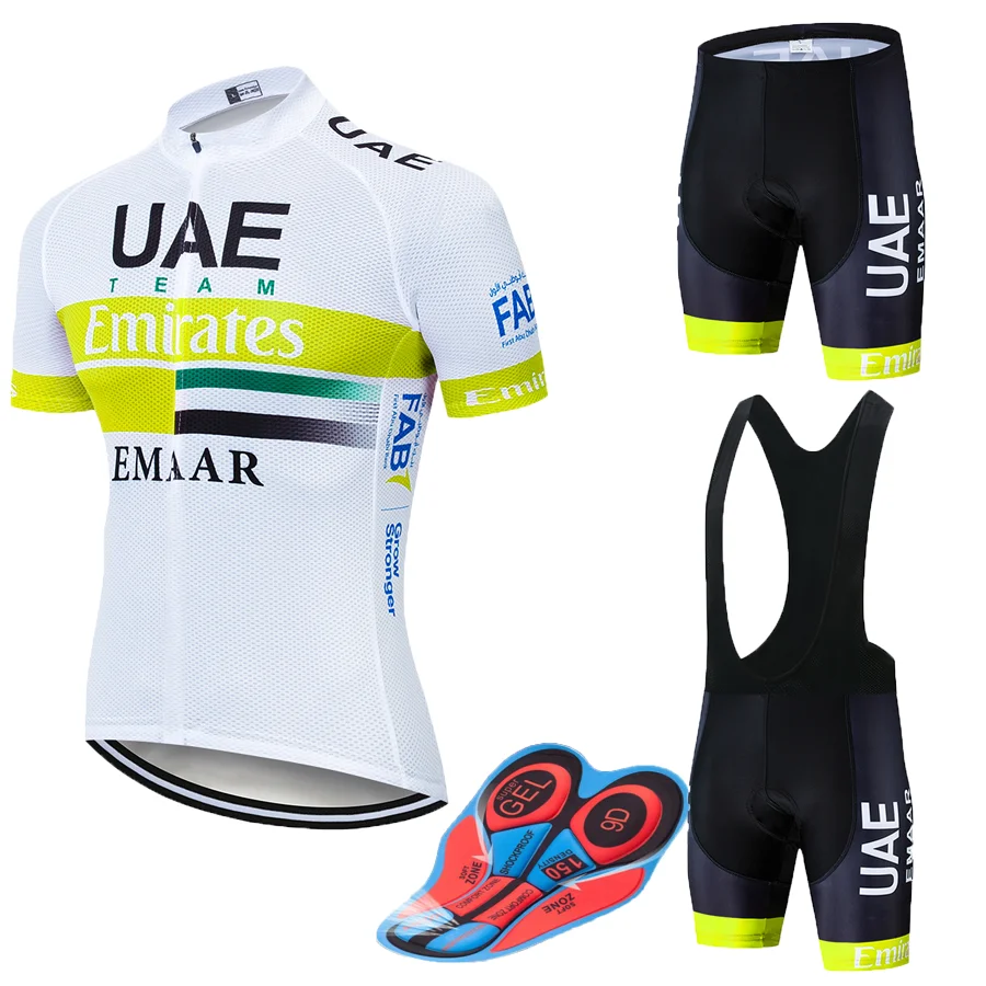 UAE team riding jerseys cycling wear quick-drying clothes bib gel suit clothing Jersey sportswear