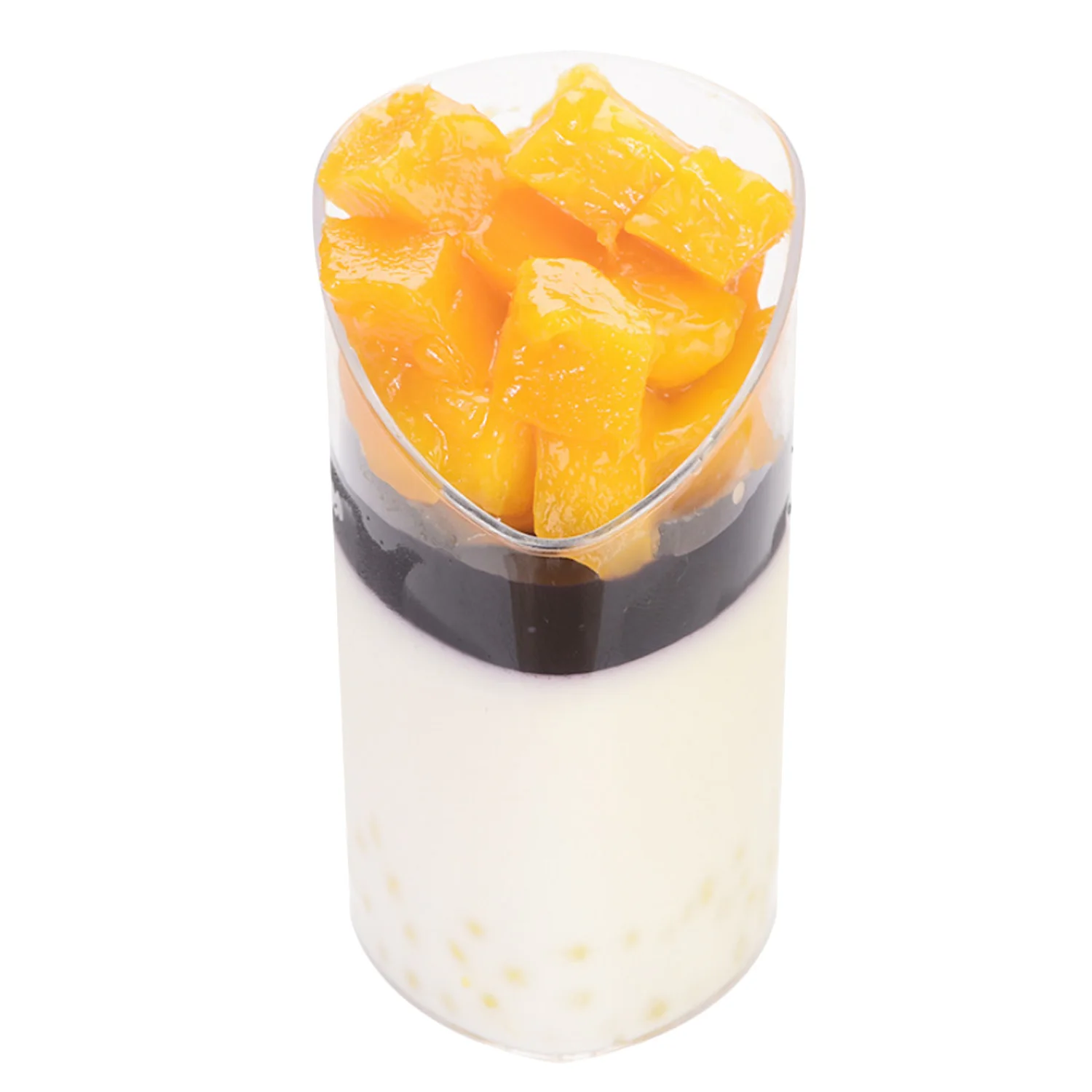 Behogar 20 шт десертные мини-вазочки прозрачная пластиковая сервировочная миска с 20 шт ложками для вечерние закуски для парфа аксессуары для крема