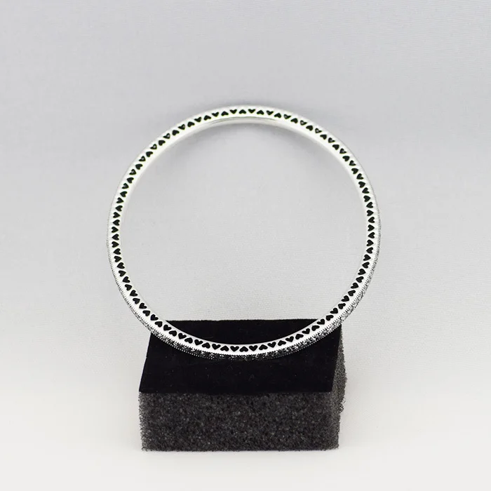 

925 Sterling Silver Bangles with Cubic Zirconia Stone Love Bracelet Compatible With European Bracelets for Women Summer Style