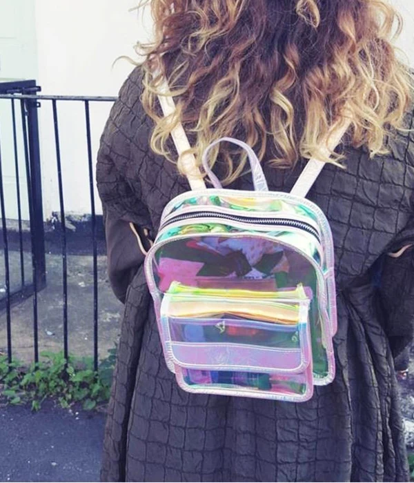 Модные мини дорожные сумки, лазерный рюкзак для женщин и девочек, сумка через плечо из искусственной кожи, голографический рюкзак, школьные сумки для девочек-подростков