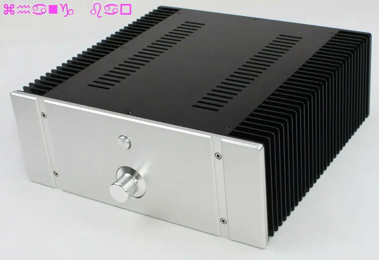 

WA76 алюминиевый корпус корпуса чехол для усилителя звука 312x323x120мм