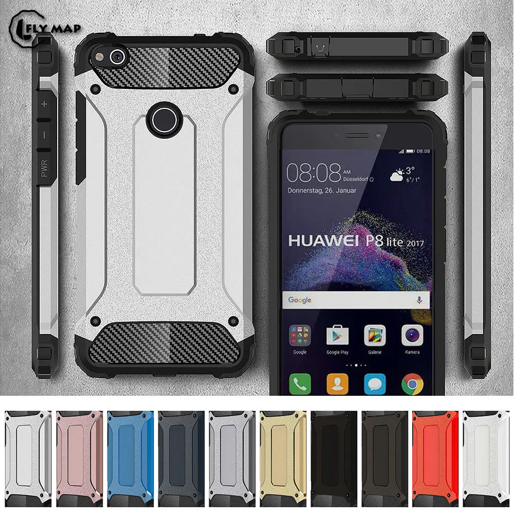 PC Armor TPU Case for Huawei Honor 8 Lite PRA-TL10 PRA-LX1 Silicon Anti-Shock Hard Protection phone Cover for Huawei Honor8 Lite
