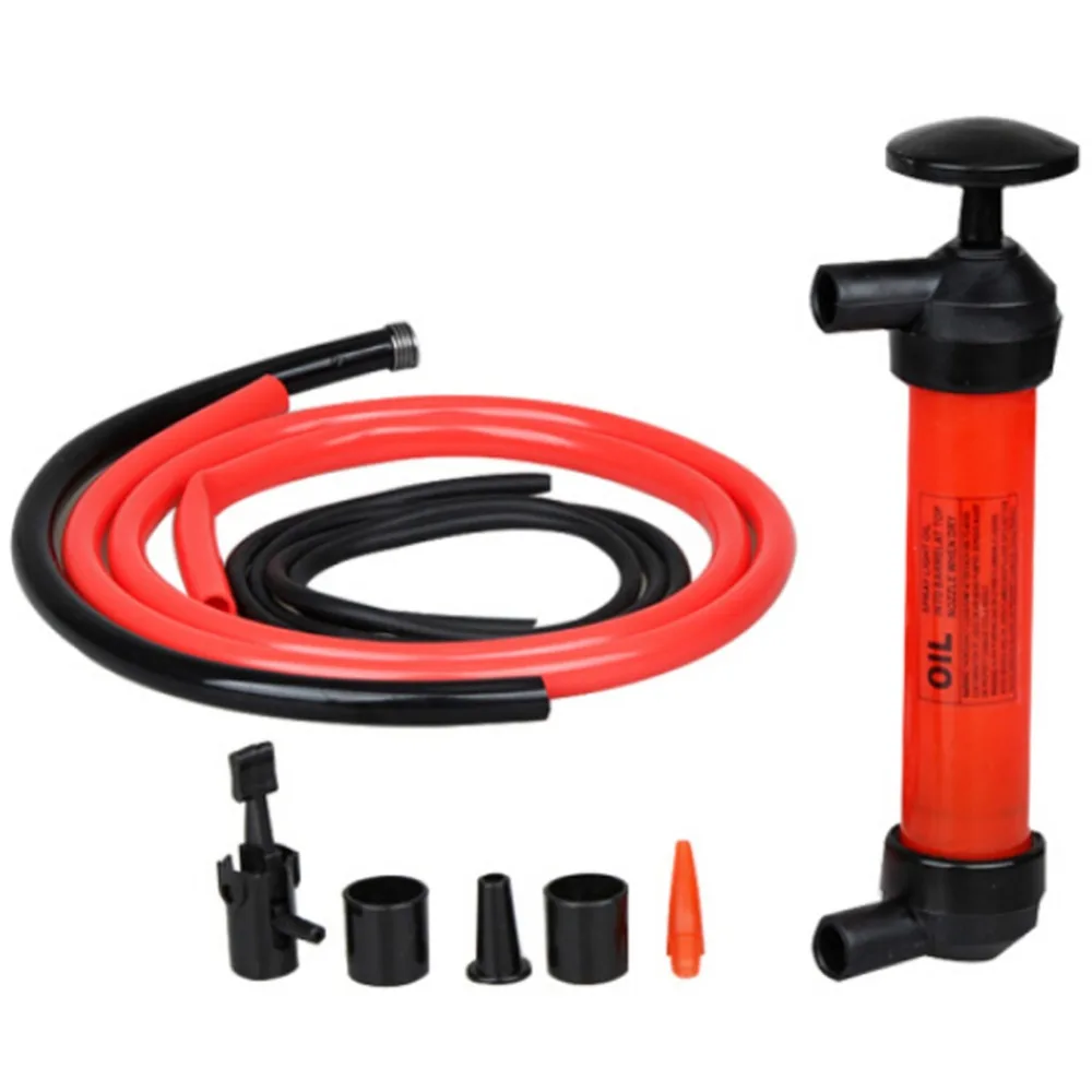 

ANYSCAN Portable Manual Oil Pump Hand Siphon Tube 3-in-1 Multi-Purpose Fuel Transfer Pump Kit For Air water Other Fluids
