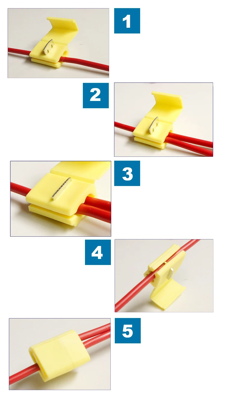 10 шт. 805P3 Желтый скотч Блокировка Quick Connect сращивания обжимной терминала 10-12 awg одноцепочечной Провода 4- 6 мм Провода Spade терминала