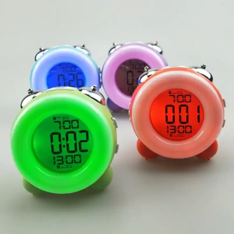 Multicolored Electronic Digital Clock Children Alarm Clock For