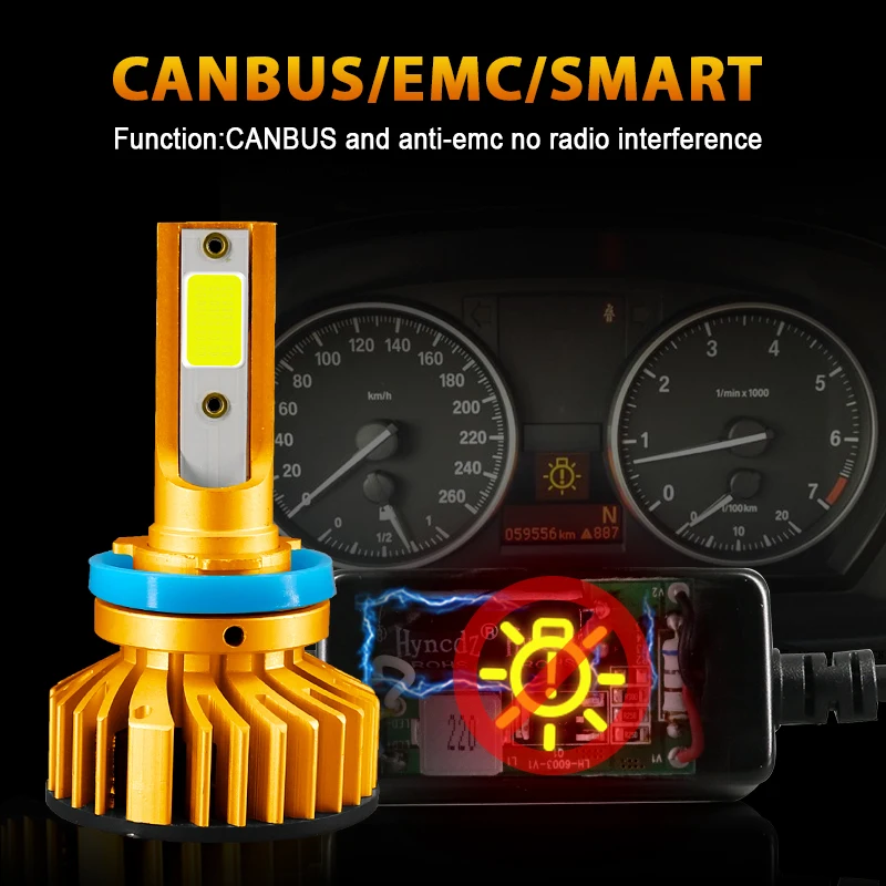 Автомобильная светодиодная лампа CARLitek Canbus H1 H3 H7 3000K 4300K 6000K 8000K H4 Ближний/Дальний