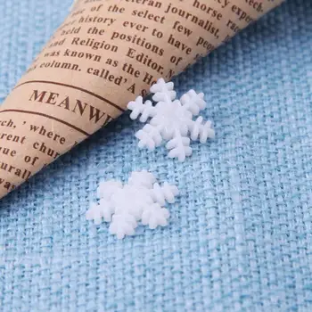 

100pcs Merry Christmas Plastic Button Snowflake New Year Natal Natal Christmas Decorations for Home Artificial Snow & Snowflakes