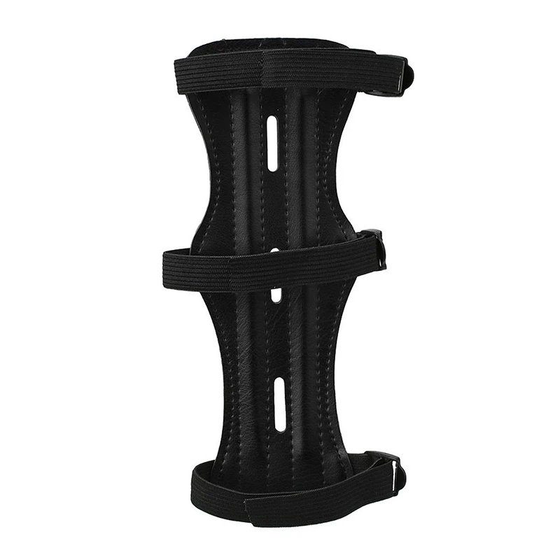 Polyurethane Leather Archery Arm Guard Forearm Protection Cover Sports Guard for either left or right hands