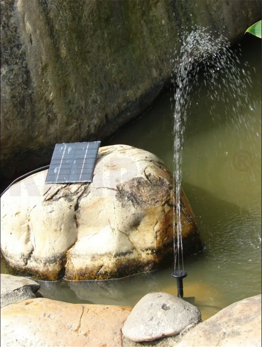 Солнечная энергия водный насос для бассейна Фонтан водный насос для бассейна для сада пруда 61720180522