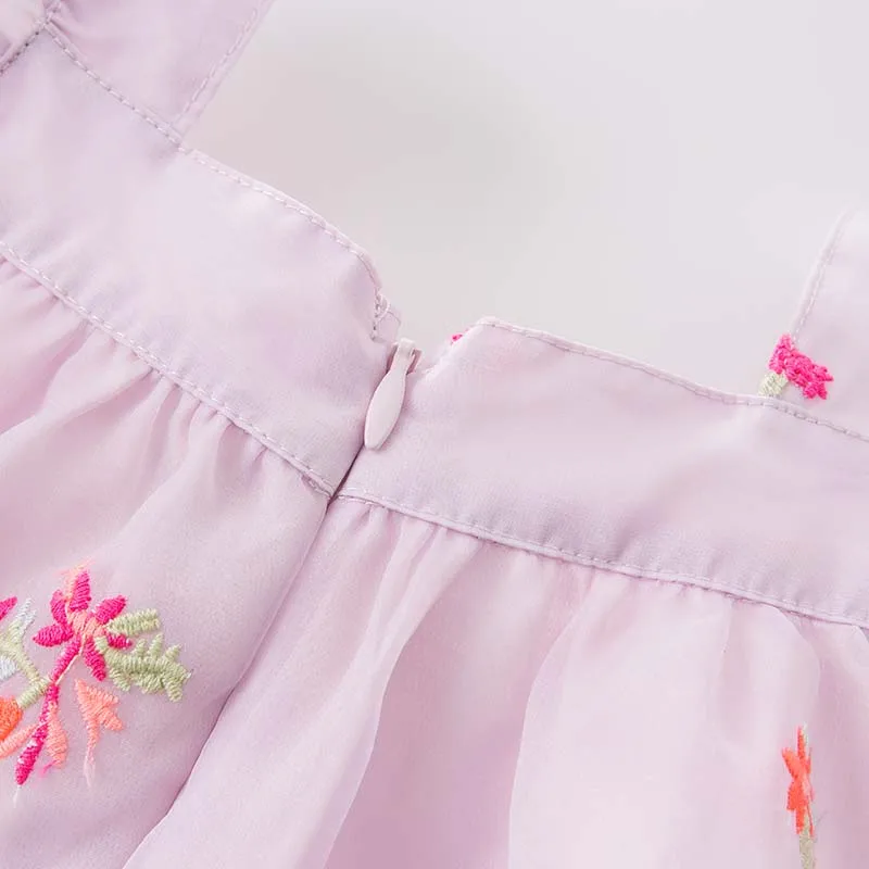 Dave bella/летние платья принцессы для девочек; детская одежда без рукавов для дня рождения; Детские костюмы; милое детское платье; DB6954