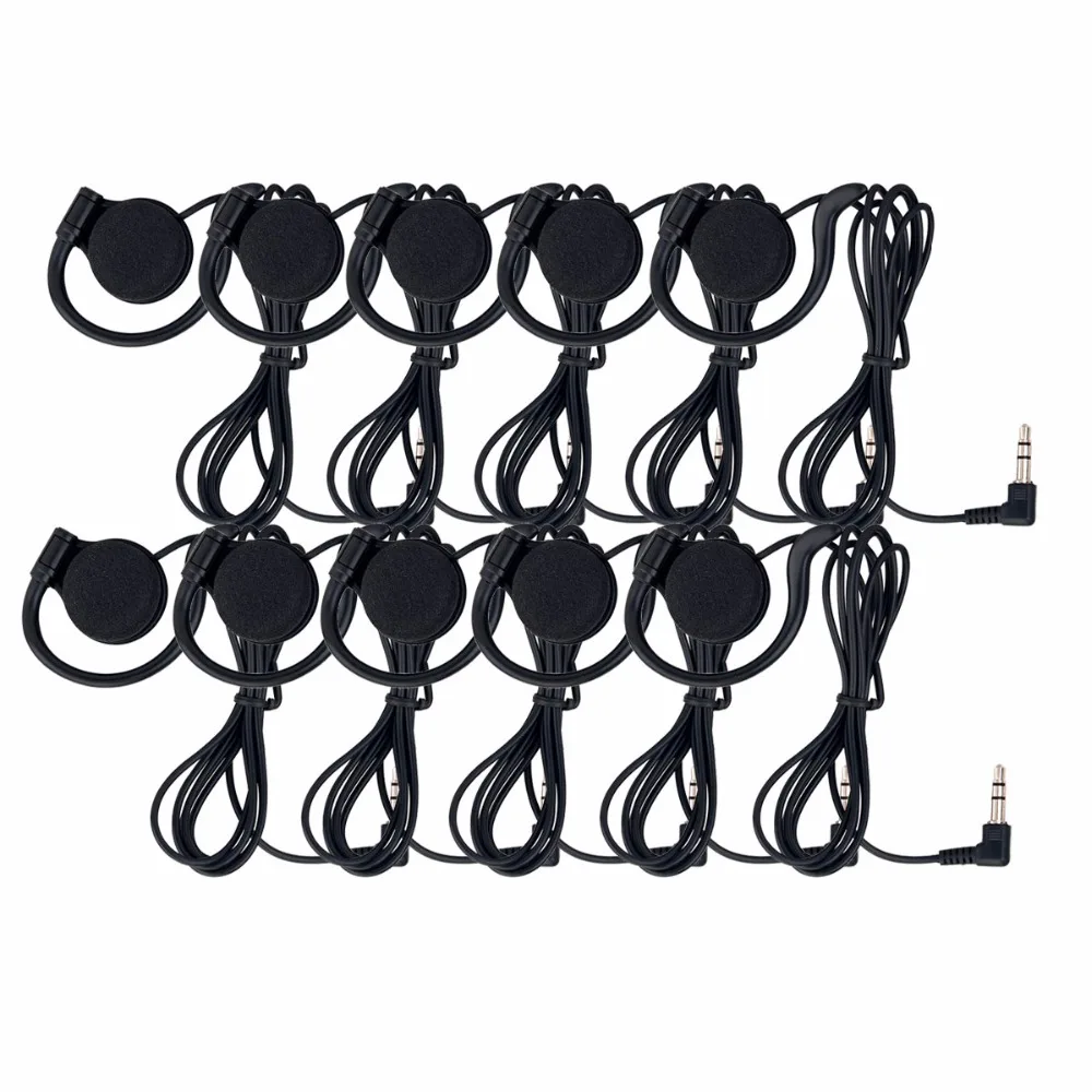 

10pcs RETEKESS 3.5mm Standard Plug Listen Only Earpiece Headset Earphone For Portable Professional Radio Tour guide System