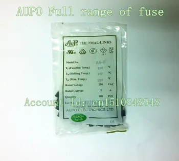 

20PCS A-F A4-F 2A 130 degrees 250V AUPO 130 degrees square temperature fuse Transformer protection Fuse