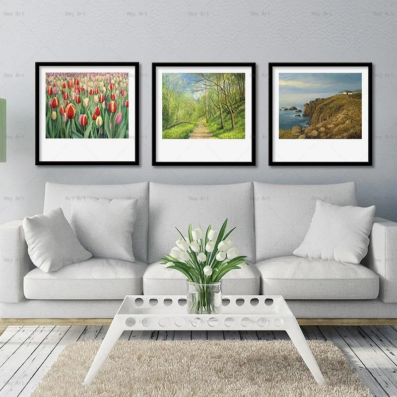 

flowers pictures for Wall art prints Landscape canvas print plant abstract painting No Frame