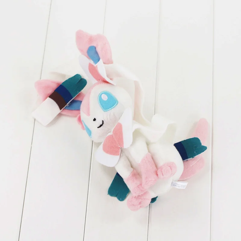 23 см Sylveon милые красивые, из плюша игрушки куклы Иви члена семьи Лидер продаж; обувь с рисунками из японского Аниме Фигурки игрушки куклы мягкие игрушки куклы