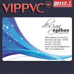 

PVC white plastic business card a2117-1 card template-one-faced printing 85.5X54mmX0.38mm