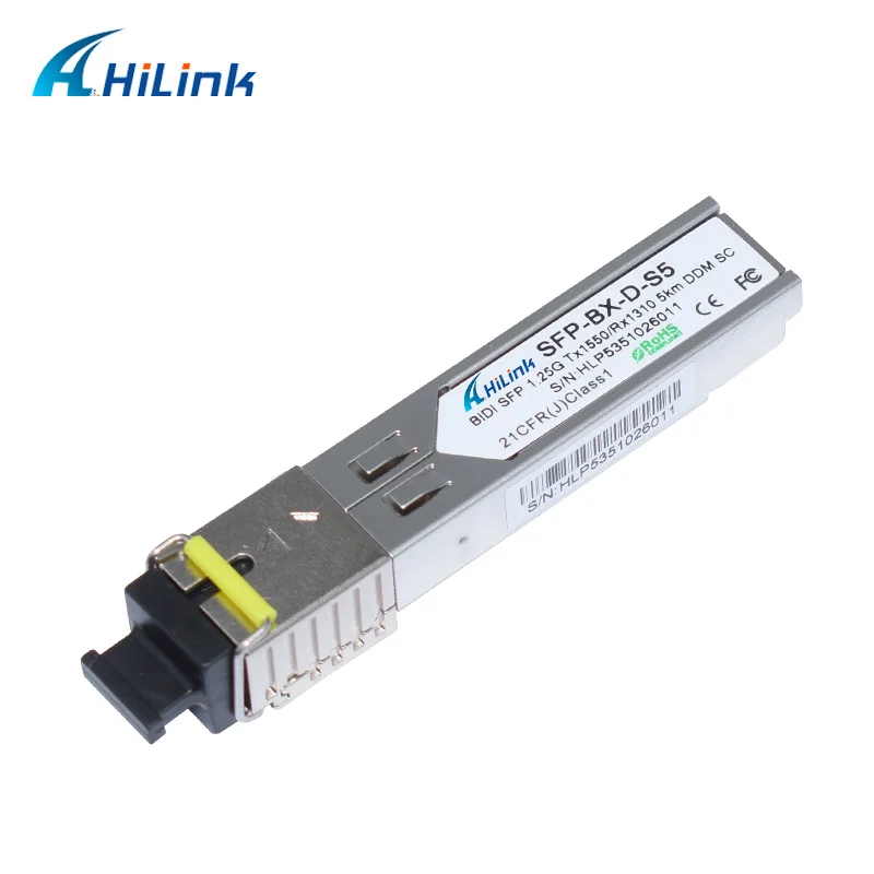 5 пар/лот 1G 1000 база одно волокно LC/SC BiDi 1,25G 1310nm/1550nm 5 км WDM SFP трансивер