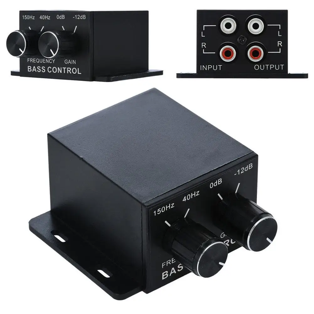 Universal 12V Volume Adjust Car Power Amplifier Speaker Bass Audio Controller Volume Equalizer