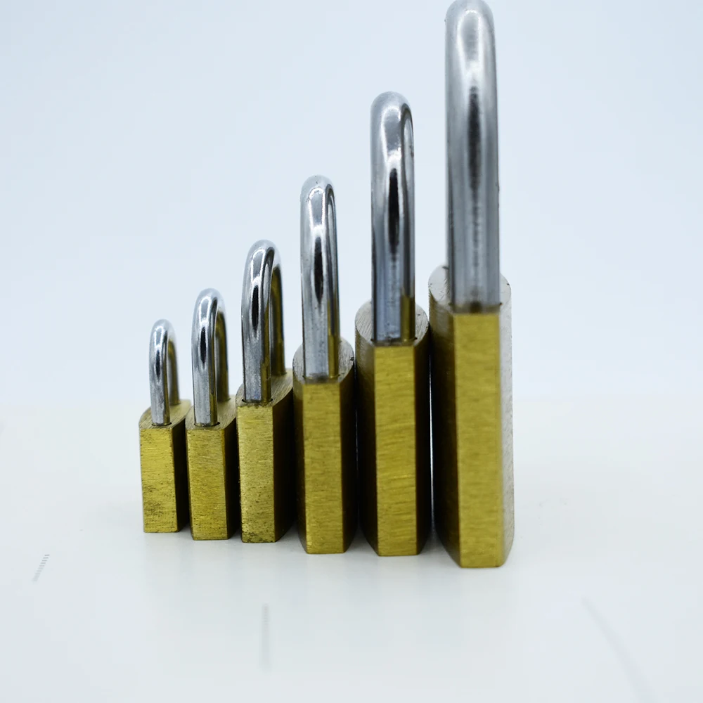 Padlock Brass Lock Travel Luggage Suitcase Gate Lock Anti Rust Keyed Core Include 3 keys 20/25/30/40/50/60mm