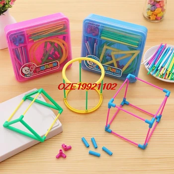 

1 set Primary Mathematics Educational Tools DIY ABS Solid Geometry Model Making teaching aids