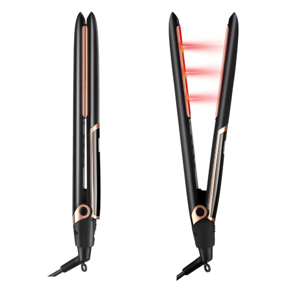 Hair Straightener Curler Anion Ceramic Plate Hair Care Irons LCD Display MCH Fast Heating Flat