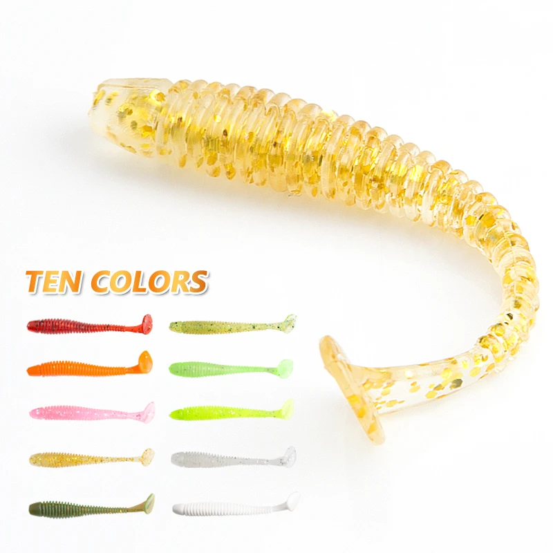 

DONQL Soft Worm Fishing Lure 10pcs/Lot 2g 7cm 0.7g 5cm Floating Wobblers Silicone Carp Baits Swimbaits Fishing Lures Tackle