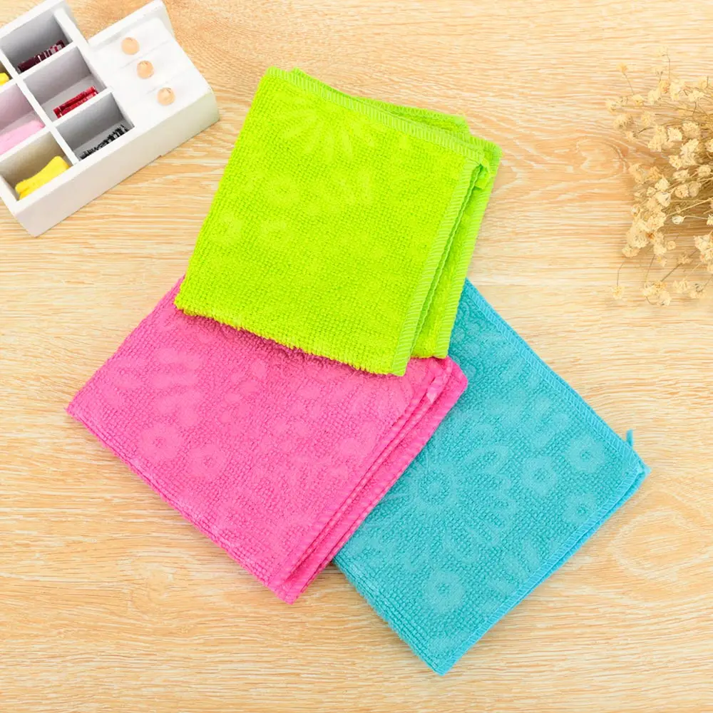 

1 Pcs Durable Cleaning Washing Microfiber Washing Towel Magic Kitchen Cleaning Wiping Rags Kitchen Gadgets Dishcloth