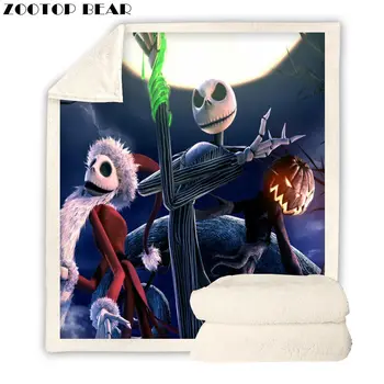 

Funny Skull Throw Blanket Adult Plush Cover Soft Movie 3D Printed Office Quilts Fashion Bedspread Brand Travel Picnic Drop Ship