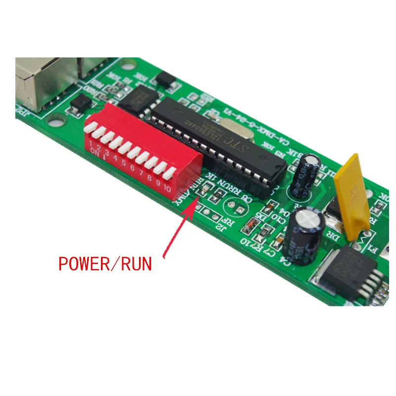 

best price 1 pcs 3 Channel CA-DMX-BAN with RJ45 DMX512 LED Decoder