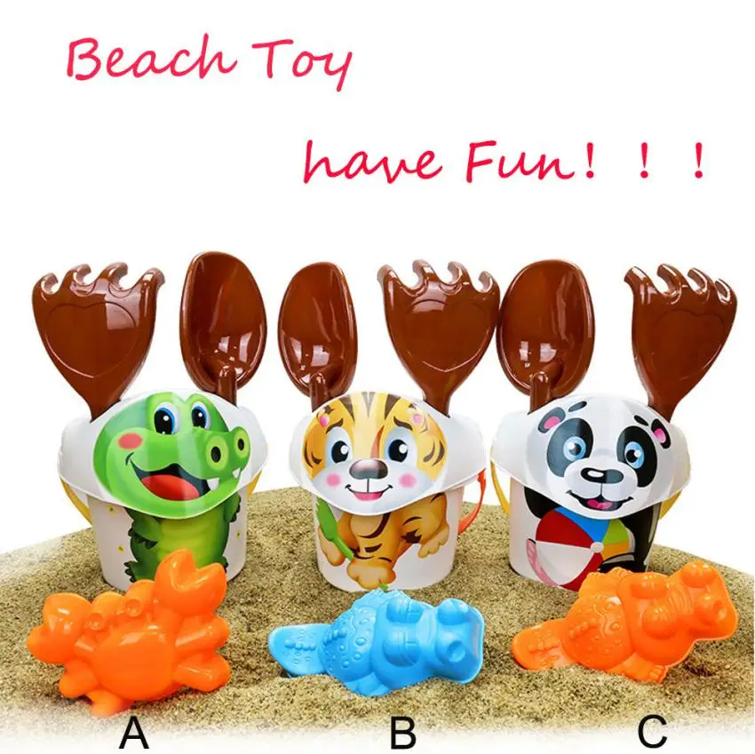 Мультфильм крошечные пляж песок инструменты игрушки ведро набор детей на открытом воздухе игрушки